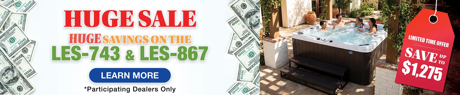 Calspas hot tub being used in a family setting - Naples